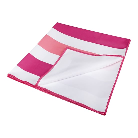 Regatta Stripe Microfibre Beach Towel (Rose Violet/Pink Lemonade) - Image 3