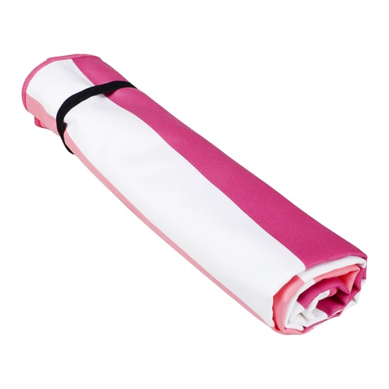 Regatta Stripe Microfibre Beach Towel (Rose Violet/Pink Lemonade) - Image 4