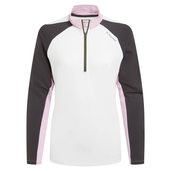 Craghoppers Dames/Dames Nosilife Half Zip Golf Top (Wit/Donker Ijzer) - Image 1