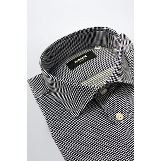 Baldinini Trend Blue Cotton Men Shirt - Image 2