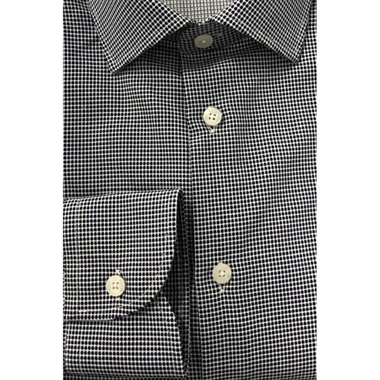 Baldinini Trend Blue Cotton Men Shirt - Image 4