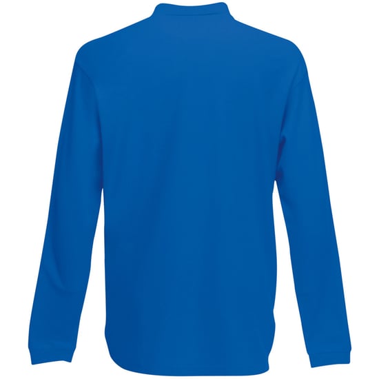 Fruit Of The Loom Heren Premium Poloshirt Met Lange Mouwen (Royaal Blauw) - Image 2