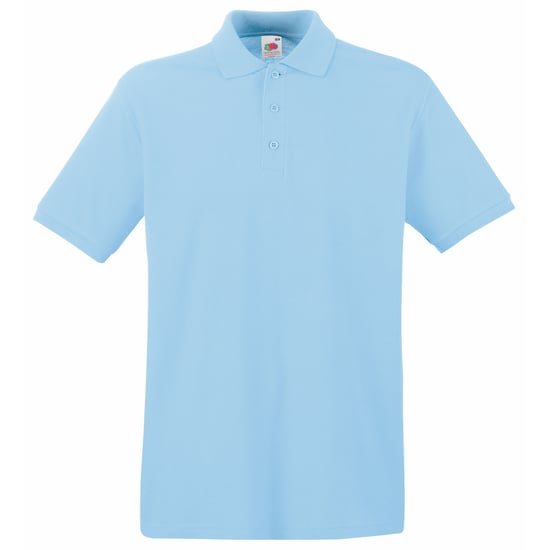 Fruit Of The Loom Premium Heren Poloshirt Met Korte Mouwen (Hemel Blauw) - Image 1