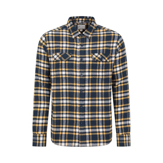 Mountain Warehouse Trace flanell långärmad skjorta för herrar (Indigo) - Image 1