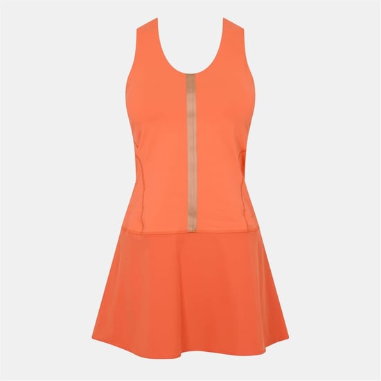 Women's Head Perf Scoop Neck Sleeveless Mini Dress in Orange - Image 1