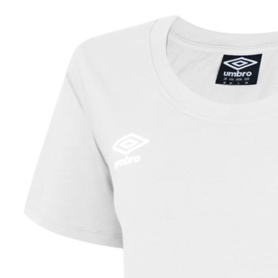 Umbro Womens/Ladies Club Leisure T-Shirt (White/Black) - Image 3