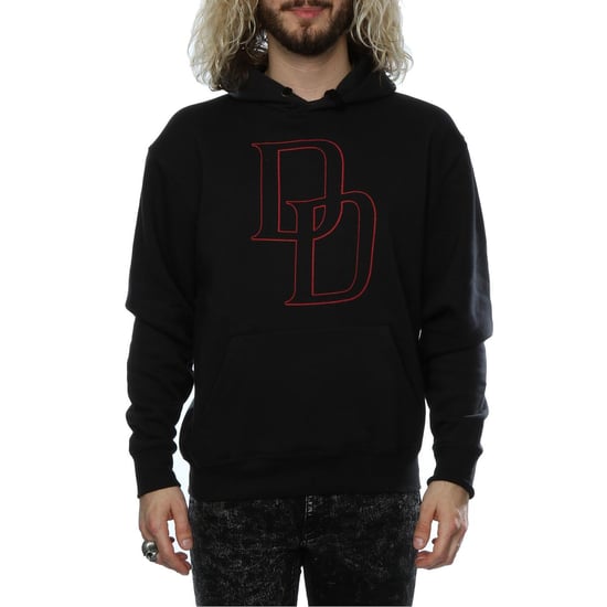 Marvel Heren Daredevil Logo Outline Hoodie (Zwart) - Image 3