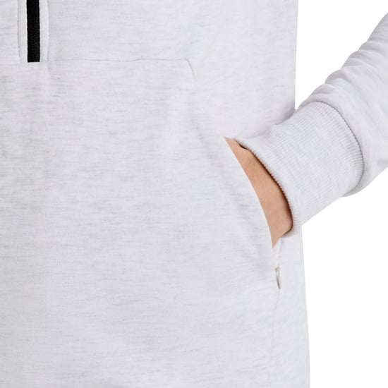 Umbro Heren Terras Half Zip Hoodie (Zilver/IJsmarmer) - Image 3