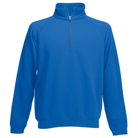 Fruit Of The Loom Heren Ritssluiting Neck Sweatshirt (Royaal Blauw) - Image 1