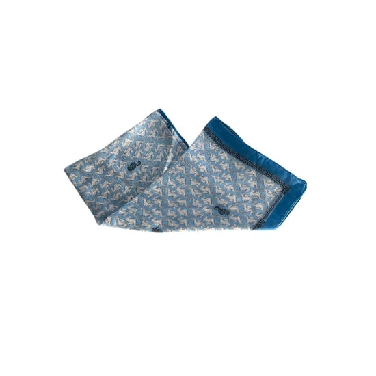 Borbonese Blauwe Zijde Vrouwen Sjaal - Image 3