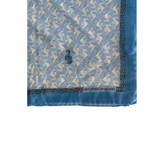 Borbonese Blauwe Zijde Vrouwen Sjaal - Image 4