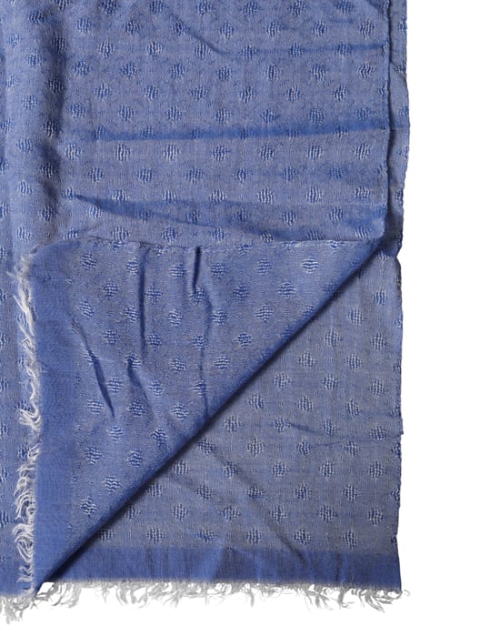 Dolce & Gabbana Blauwe Kant Sjaal Katoenen Nekwrap Schal - Image 4