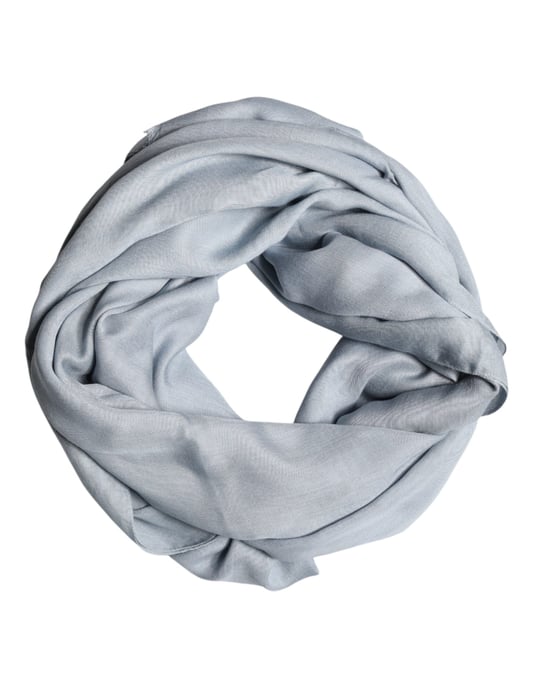 Dolce & Gabbana Light Blue Kasjmier Gebreide Sjaal - Image 1