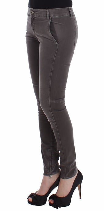 Ermanno Scervino Grijze Slim Jeans Denim Broek Skinny Leg Stretch - Image 2