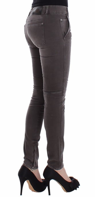 Ermanno Scervino Grijze Slim Jeans Denim Broek Skinny Leg Stretch - Image 4