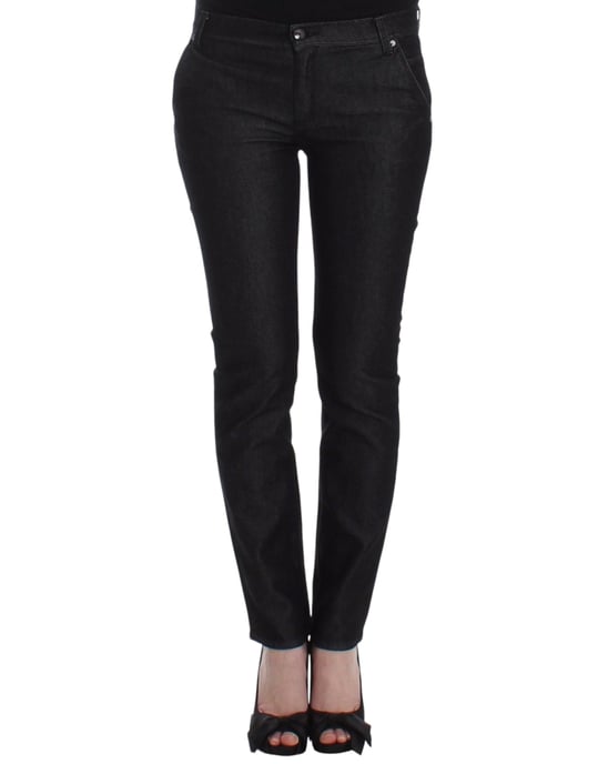 Ermanno Scervino Zwarte Slim Jeans Denim Broek Skinny Pijp Stretch - Image 1