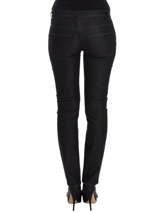 Ermanno Scervino Zwarte Slim Jeans Denim Broek Skinny Pijp Stretch - Image 3