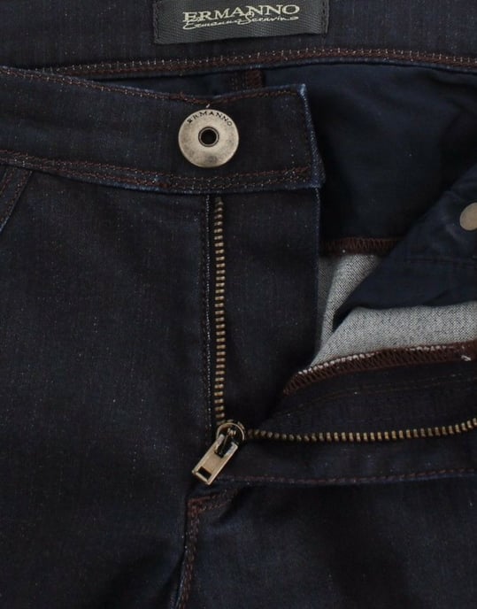 Ermanno Scervino Blauwe Slim Jeans Denim Broek Skinny Pijpen Stretch - Image 5