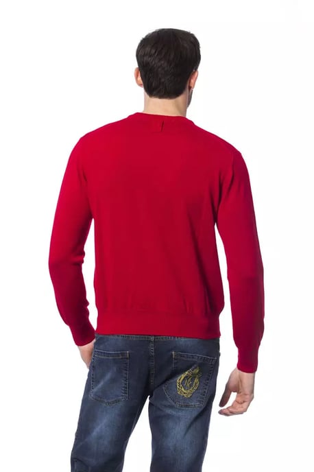 Billionaire Italiaanse Couture Rode Merinowol Heren Trui - Image 3