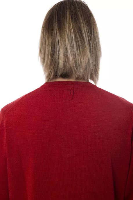 Billionaire Italiaanse Couture Rode Merinowol Heren Trui - Image 4