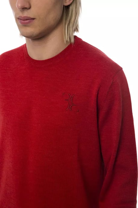 Billionaire Italiaanse Couture Rode Merinowol Heren Trui - Image 5