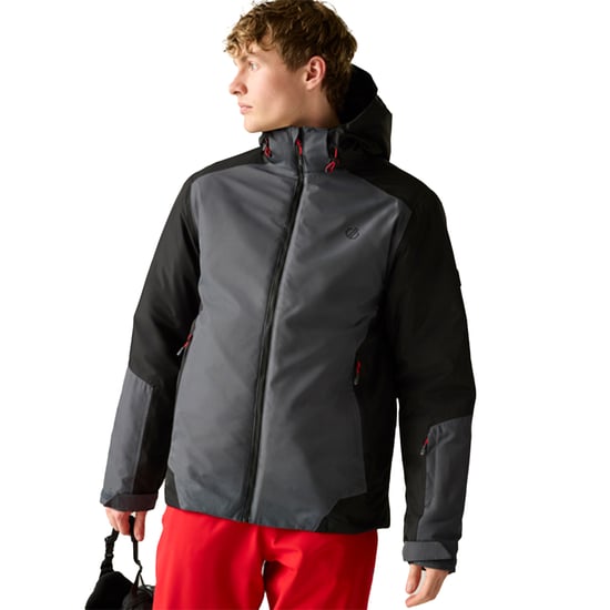 Dare 2B Heren Precision II Ski jas (Zwart/Ebbenhout/Vaarrood) - Image 4