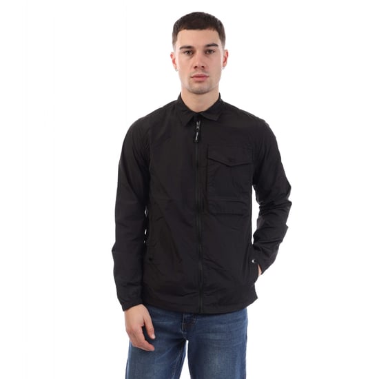 Weekend Offender Granville Overshirt för herrar (Svart) - Image 1