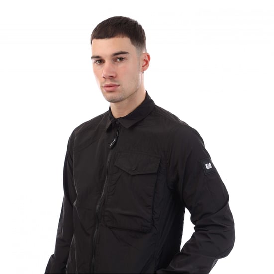 Weekend Offender Granville Overshirt för herrar (Svart) - Image 3