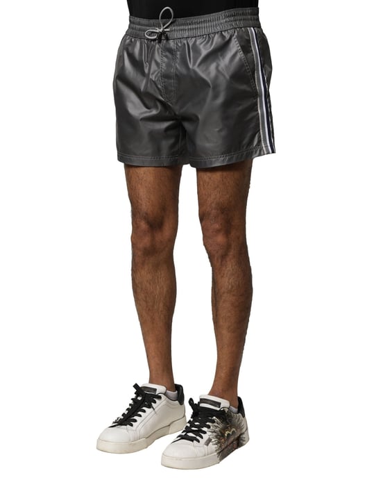 Dolce & Gabbana Grijze Polyester Midden Taille Casual Bermuda Shorts - Image 3