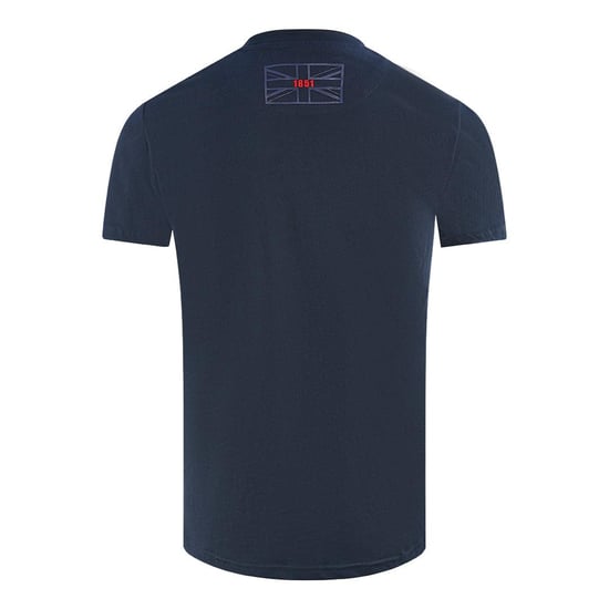 Aquascutum Unisex Adult Script Logo T-Shirt (Marineblauw) - Image 2