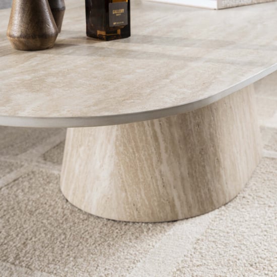 Hoyz salontafel centro 135cm keramiek travertin - Image 3