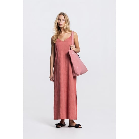 Jansen Amsterdam Pascalle jurk cj595 long spaghetti sleeve blush - Image 3
