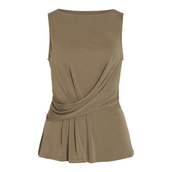 Vila Vimodala boat neck sl topvolbfs taupe - Image 1
