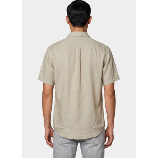 Bos Bright Blue Casual hemd korte mouw linnen shirt 5700.426/606 - Image 3