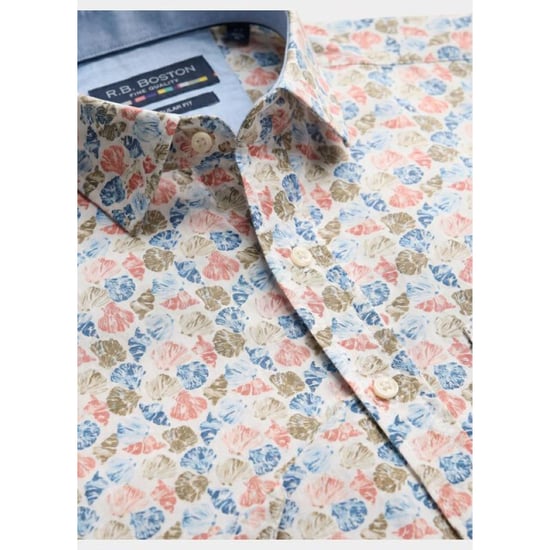 R.B. Boston Overhemd korte mouw heren marshall ss button down 616670/319 - Image 3