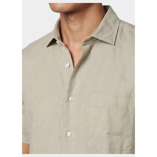Bos Bright Blue Casual hemd korte mouw linnen shirt 5700.426/606 - Image 4