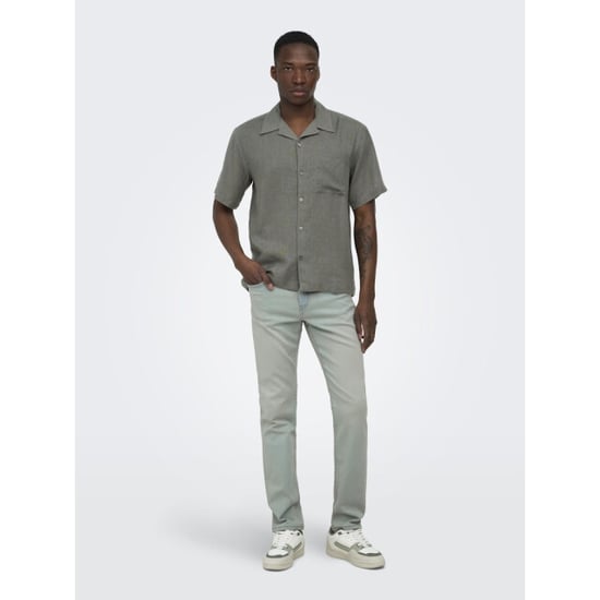 Only & Sons Onslaurence linen resort collar ss donker - Image 6