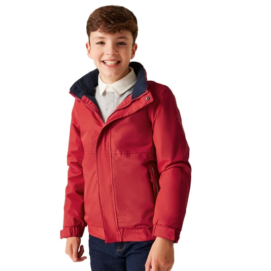 Regatta Kinderen/kinderen Waterdicht Windproof Dover-jasje (Klassiek rood/navy) - Image 4