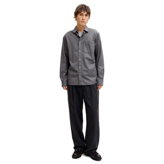 Jack & Jones Mens Tencel Shirt Regular Fit Long Sleeve - Image 4