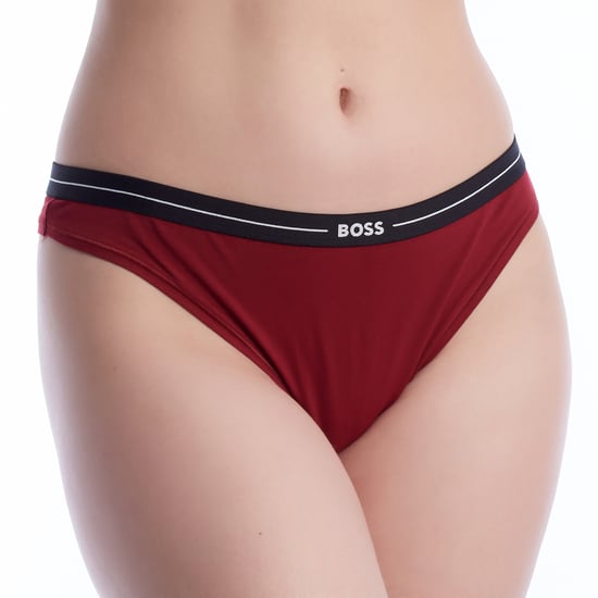 Verpakking van 3 Vrouwelijke Elastische Katoenen Tangas met Logo 50510030 - Image 2