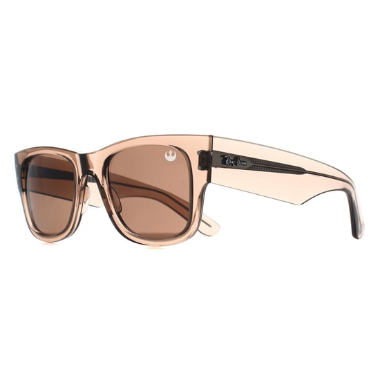 Ray-Ban Square Unisex Transparent Light Brown Dark Brown RB0840S Mega Wayfarer - Image 2