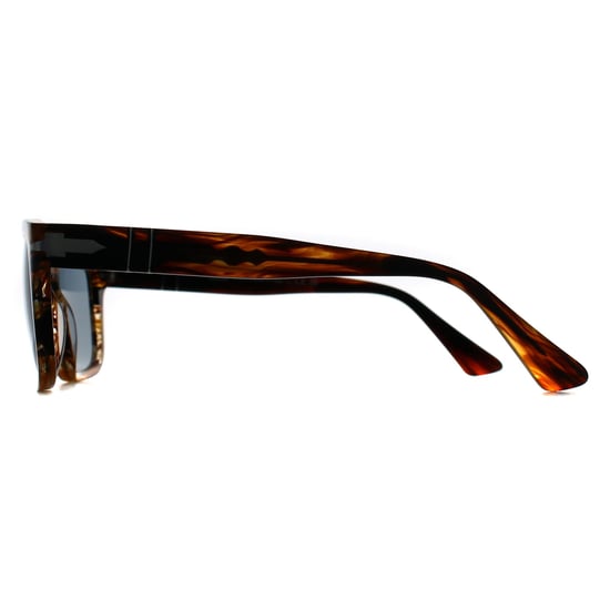Persol Rectangle Mens Striped Black & Brown Light Blue PO3272S - Image 3