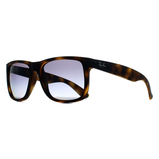Ray-Ban Rectangle Unisex Matte Havana Blue Gradient Polarized RB4165 Justin - Image 2