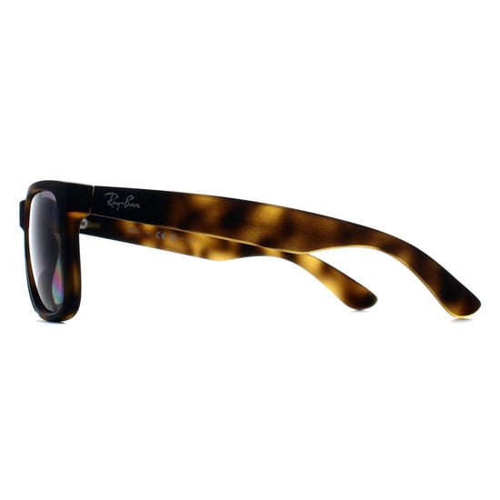 Ray-Ban Rectangle Unisex Matte Havana Blue Gradient Polarized RB4165 Justin - Image 3