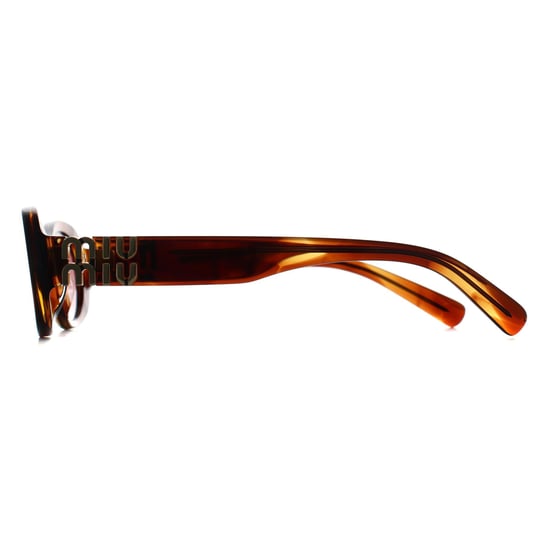 Miu Miu Oval Womens Striped Tobacco Etruscan Pink Gradient MU06ZS - Image 3