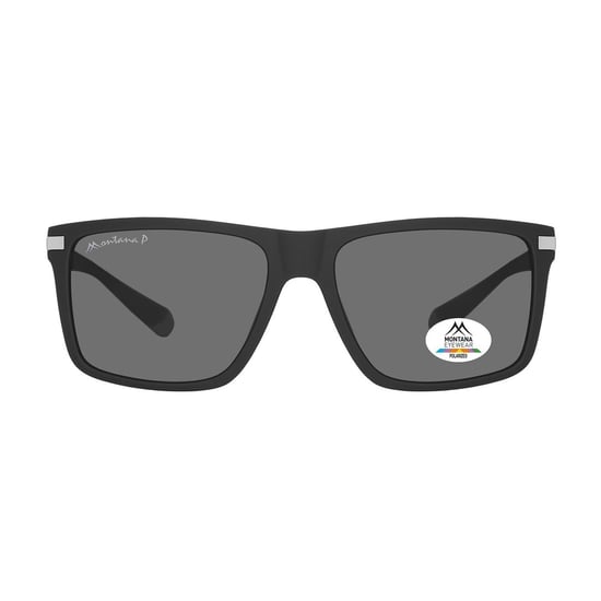 Montana Rectangle Mens Black Grey Polarized MP197 - Image 1