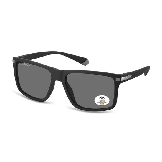 Montana Rectangle Mens Black Grey Polarized MP197 - Image 2
