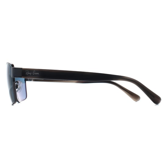 Ray-Ban Rectangle Unisex Gunmetal Havana Grey Blue RB3750 - Image 3