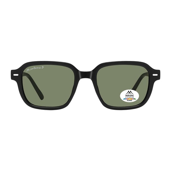 Montana Rectangle Unisex Black Green Polarized MP177 - Image 1