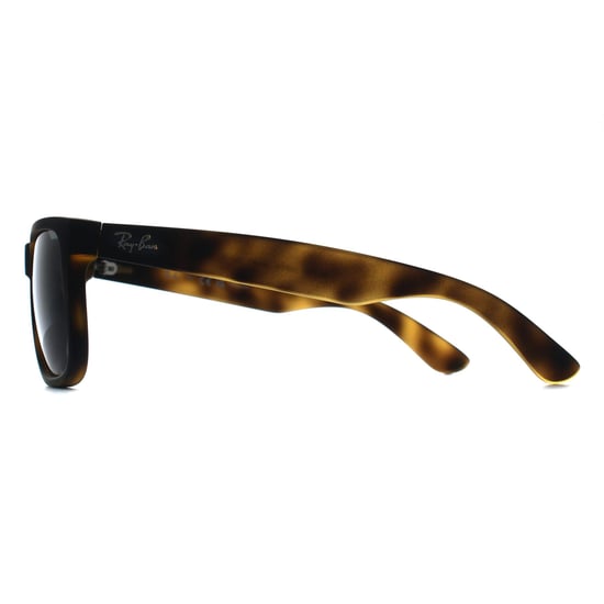 Ray-Ban Rectangle Unisex Matte Havana Dark Grey Polarized RB4165 Justin - Image 3
